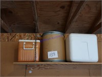Coolers and cardboard drum container