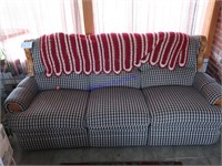 Sofa w/ oak trim