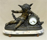 Fine French Beaux Arts Japy Freres Cherub Clock.