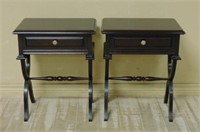 Neo Classical Style Mahogany Side Cabinets.