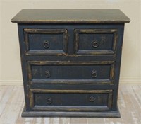 Small Painted Wooden Chest.
