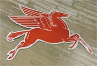 Mobil Oil Flying Pegasus Metal Sign.