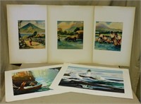 Unframed Watercolors and Art Prints.