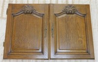 Shell Carved Oak Doors.