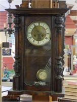 Henri II Style Walnut Cased Walnut Clock.