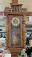 Henri II Style Walnut Cased Wall Clock.