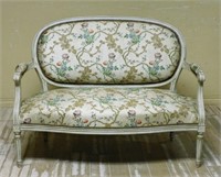 Louis XVI Style Painted Canape Sofa.