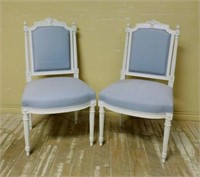 Louis XVI Style Painted Wooden Chairs.