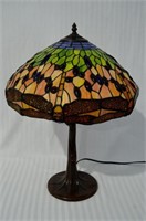 Quality Reproduction Tiffany's Dragonfly Lamp 24"h