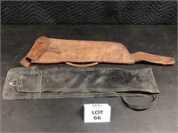 Antique leather gun cases