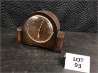 wooden mantle clock