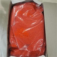 Three boxes of opaque dark orange Toho 10/0 glass