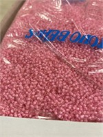 Toho 10/0 glass round seed beads. Silver lined