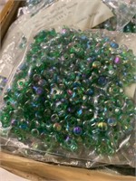 Plastic 10 mm propeller beads. Two boxes one