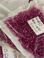Toho 10/0 glass round seed beads. Silver lined