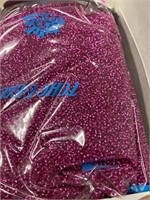 Toho 10/0 glass round seed beads. Silver lined