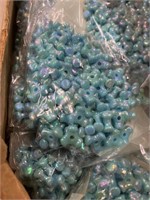 Plastic 10 mm propeller beads. Two boxes light