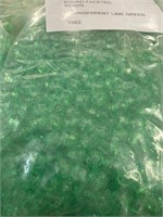 Plastic 8 mm round faceted beads two bags