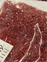 Toho 15/0 hex seed bead. Luster read three boxes
