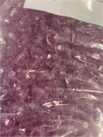 Two bags plastic 8 mm round faceted beads.