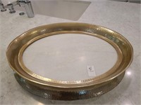 OVAL TRAY W/STONE INSERT