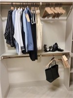 WOOD HANGERS & CLOTHES