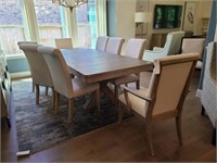 DINING TABLE & 8 CHAIRS