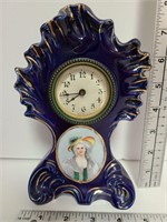 Lady Sheffield Antique Porcelain Clock