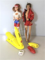 Bay watch Barbie and Kent’s with Accessories