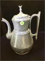 M. Simons American pewter teapot ca 1860s , 7 in