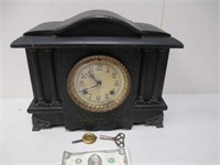 Vintage New Haven Elbridge Mantle Clock w/ Key