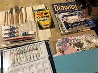 Art Supply Lot - Scrapbooking, Drawing, Painting