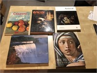 Lot of 5 Hardcover w/ Dust Jacket Artist Books -