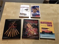 Lot of 4 Hardcover Sports Books + Matchbox