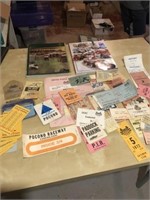 Huge lot of Vintage Racing Ephemera - Pit Passes