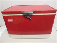 Vintage Red Coleman Cooler