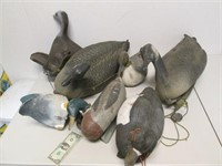 Lot of Vintage Duck & Goose Decoys