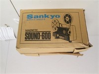 Vintage Sankyo Sound-600 Projector in Box -