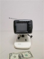 Vintage Sharp 3LS36 Mini Portable TV - Powers