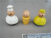 3 Vintage Fisher-Price Little People