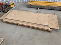 6 Assorted Particle Board Panels