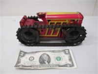 Vintage Tin Litho Windup Wind Up Tractor -