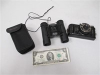Vintage Man-Crest Camera & Barska 10x25
