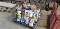 Large Qty Full and Part Cans Paint and Thinners