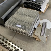 Approx 16 Checkerplate Aluminium Hutch Covers