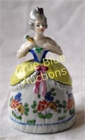 Upper Class Grench Woman bell in Yellow and White