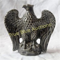 Charcoal Plastic Eagle Statuette