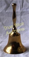 Brass Hand bell inscribed Merry Christmas
