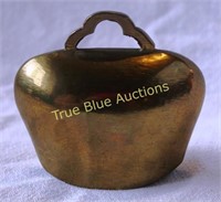Brass Oblong bell with Small handle Carved Bells o