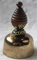 Brass Bell With Short Wooden Handle